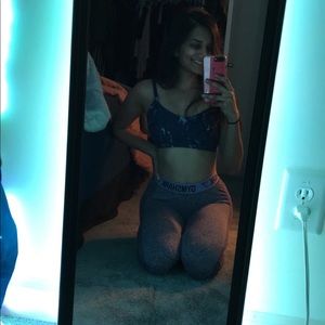 PURPLE FLEX GYMSHARK LEGGINGS